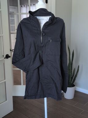 Nautica Quarter-Zip Cotton Pullover Mens Large